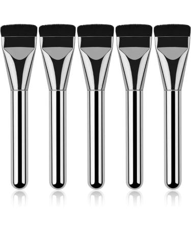 Flat Makeup Brush Flat Brush 5PCS Liquid Brush Streak-Free Ultra Thin Concealer Brush for Liquid Cream Powder Buffing - Buy Online on SooperMarket.com