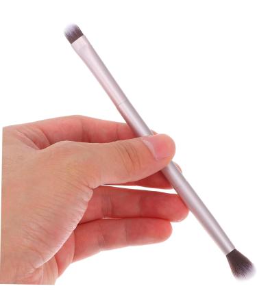 Housoutil Matted Eyeshadow Tool Eyebrow Cosmetic Gold Makeup Ended Foundation Shallow Brush Double - Buy Online on SooperMarket.com