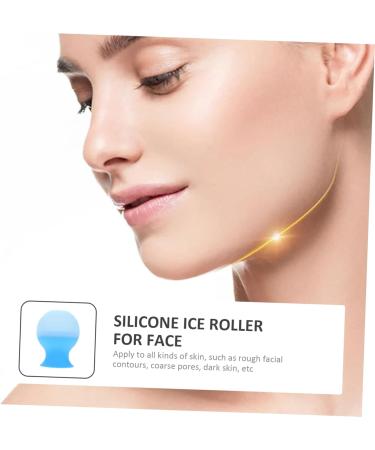 Buy Silicone Ice Roller Tray for Face - Facial Massager & Skin Therapy Tool | Ice Cube Holder 9.5x7.2cm - Blue - Buy Online on SooperMarket.com