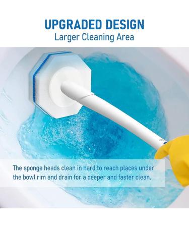 HOMEDEK 40 Pieces Upgraded Wall Refill Toilet Flushable Refill Disposable Magic Heads Compatible Toilet Wand Refills - Buy Online on SooperMarket.com