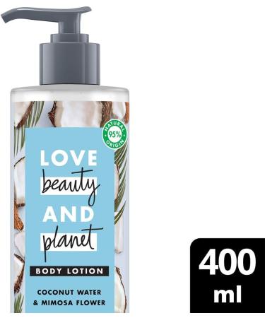 Love Beauty And Planet Coconut Water and Mimosa Flower Vegan Body Lotion Luscious Hydration for Dry Skin 400ml - Buy Online on SooperMarket.com
