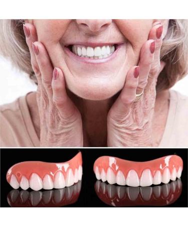 Buy Dentures & Cosmetic Veneers - Temporary Prosthesis & Silicone Tooth Plates for Men & Women - 2PCs International Shipping - Buy Online on SooperMarket.com