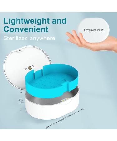 Portable Retainer Case with Drying Vent Holes and Clip for Invisalign - White - Buy Online on SooperMarket.com