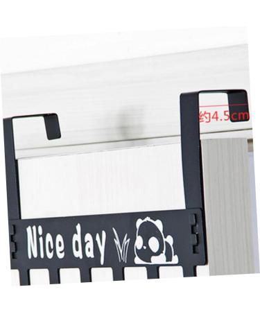 PRETYZOOM Over Door Clothes Hanger Rack Hook up On The Door Coat Rack medium Black - Buy Online on SooperMarket.com