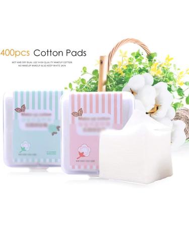 Portable Cleansing Cotton 400pcs Organic Cotton Pads Makeup Cotton Wipes Makeup Napkins Remover Organic Coton Wipes Natural Cosmetic Squares Puff Soft Comfortable (Color : White Size : 5 * 6) 5*6 White - Buy Online on SooperMarket.com