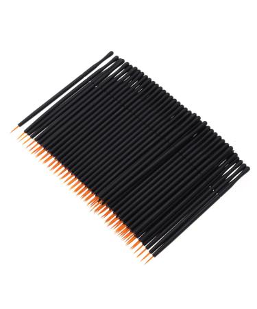 Housoutil 100pcs Tools Applicator Makeup Golden Eyeliner Disposable Wand Beauty medium Black