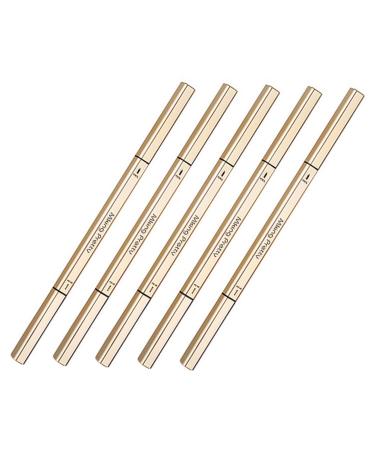 WOONEKY 5pcs Double-head Eyebrow Pens Plastic Waterproof Eyebrow Pen Double End Eyebrow Pen