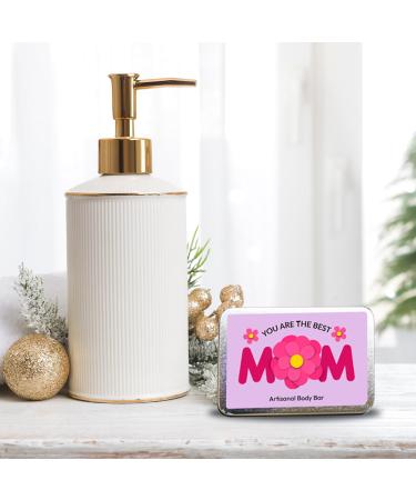 Shop Gears Out Best Mom Soap Bar & Tin Set - Unique Mother's Day Gift Pink Soap for Women Perfect Stocking Stuffer - Buy Online on SooperMarket.com