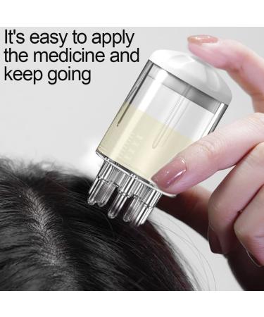 Kakalote Oil Applicator Bottle - Scalp & Hair Oil Applicator for Hair Growth | Hair Care Massager Comb - White - Buy Online on SooperMarket.com