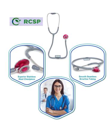 Buy Acoustic Stethoscope for Medical Students & Professionals - Lightweight Stylish Latex-Free Grey - Buy Online on SooperMarket.com