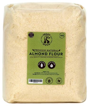 Veggy Duck - Italian Natural Almond Flour (1Kg) - Premium Finely Ground Almonds from Sicily
