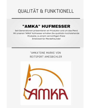 AMKA PRO Narrow Hoof Knife - Right Cutting Carbon Steel with Ergonomic Handle | Ideal for International Shipping - Buy Online on SooperMarket.com