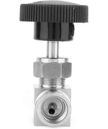 Water/Gas/Oil Flowing Regulation Stainless Steel BSPP Female Thread Straight Needle Valve for Water Gas Oil Transmission(Black Handle 1/4in) - Buy Online on SooperMarket.com