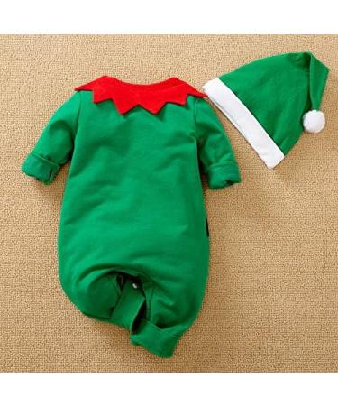 Hifot My First Christmas Baby Romper Outfit + Hat - Green - 9-12 Months - Buy Online on SooperMarket.com