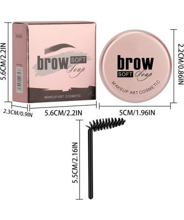 Eyebrow Soapbar - Waterproof Brow Lifting Wax | Eyebrow Styling Wax Eyebrow Shaping Wax for Brows Clear Brow Styling Wax for Lamination Effect Klufo - Buy Online on SooperMarket.com