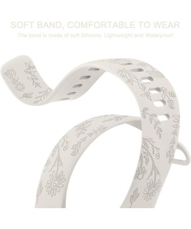 Vancle Silicone Bracelet for Fitbit Versa 3 Versa 4 & Sense - Stylish Sports Replacement Strap for Men & Women (140mm-190mm) - Star Light Design - Buy Online on SooperMarket.com