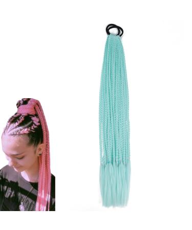 prinfantasy Mint Blue Braiding Hair Colored Braiding Hair Braids Hair Extensions Soft Braiding Hair Natural Setting Mint BZ143 GBBZ143 24 inch