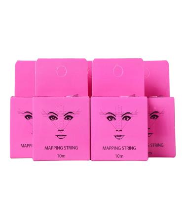 Pink 10M Microblading Mapping String | Mess-Free Eyebrow Positioning Tool | Semi-Permanent Brow Ruler for Perfect Makeup - Buy Online on SooperMarket.com