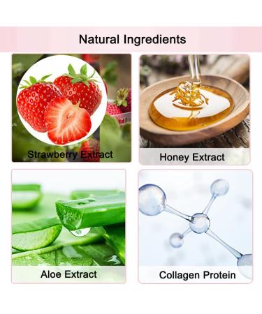 2 Pack Bee Balm Lip Care Set - Exfoliating Honey & Strawberry Lip Scrub, Hydrating Lip Mask with Propolis, Prevents Dryness and Cracks - Includes Lip Brush - Buy Online on SooperMarket.com