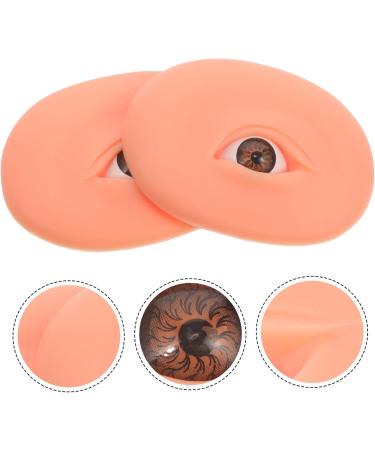Gogogmee Lash Practice Mold 1 pair Models Eye Eyebrow Practice Model Silicone Skin Makeup Eyeshadow Training Boards 7.70X5.70X1.50CM As Shown - Buy Online on SooperMarket.com