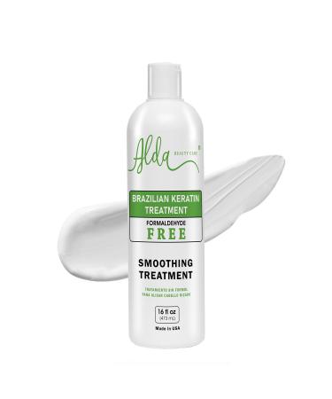 Brazilian Keratin Hair Smoothing Treatment Blowout Straightening System Formaldehyde Free (16 fl oz)