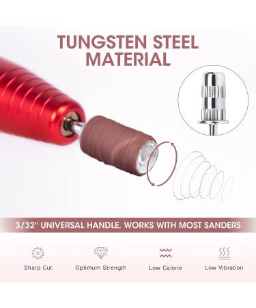 AORAEM 100PCS Nail Sanding Bands Set for Nail Drill - Professional 2.35mm Mandrel Bit for Gel Manicures and Pedicures - Buy Online on SooperMarket.com