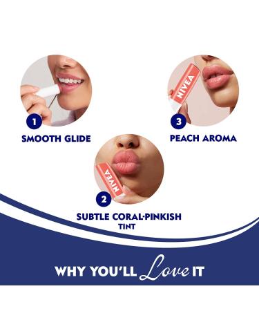 Nivea Fruity Shine PEACH Lip Balm - Moisturizing Lip Care - 1 Pack - Buy Online on SooperMarket.com