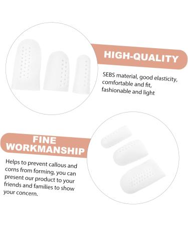 Lurrose High Heel Protectors - 8 Pairs Silicone Gel Sleeves for Foot Pain Relief - Orthopedic Protective Case - White 6x3cm - Buy Online on SooperMarket.com