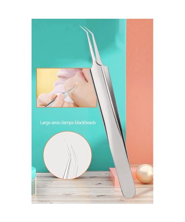 Acne Clips Set - 3-Part Cell Clip Pinchette & Blackhead Remover Tool for Beauty Salon & Home Use - Silver - Buy Online on SooperMarket.com