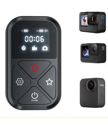 TELESIN Smart Remote Control Compatible with GoPro11/10/9/8Action Camera LCD Indicator Magnet Charger Port Hand Strap 50-80m Remote for Action Camera Accessories