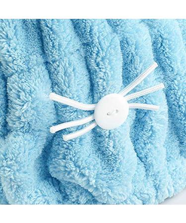 OrangeTag 2Pcs Ultra Absorbent Microfiber Hair Towel Wrap with Cute Kitty Ears for Women & Girls | Quick Drying Bath Tool Hat - Buy Online on SooperMarket.com