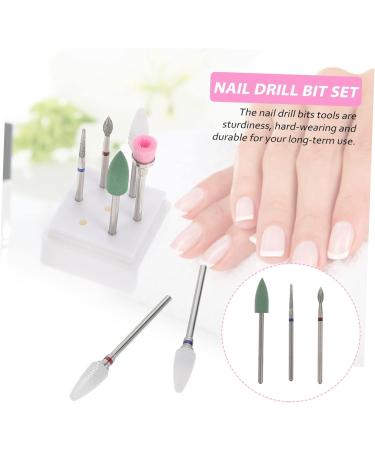 minkissy 5 Sets Nail Clipper Grinding Head Nails Drill Bits Ceramic Nail Bits Drill Bit for Nails Nail Art Drill Kit Brocas para Nail Drill Ceramic Tools Nail Kit Manicure Supplies Diamond - Buy Online on SooperMarket.com