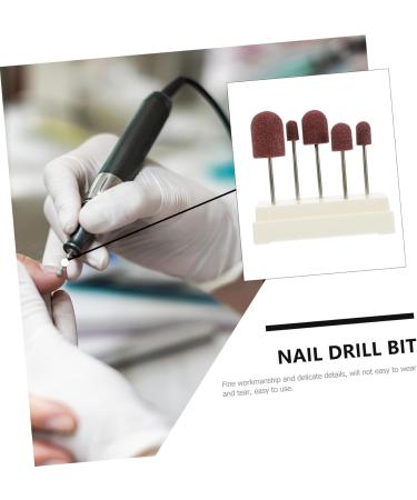 Kisangel 1 Set Nail Sand Ring Cap Electronic Accessories Pedicure Tools for Feet Pedicure Kit Polisher Sand Manicure Nails Nails Cuticle Tools Mounted Polishing Heads Display Box With Nails 8x6cm White - Buy Online on SooperMarket.com