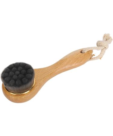 Manual Facial Cleansing Brush Long Wooden Handle Super Soft Manual Exfoliating Facial Brush Exfoliating Deep Cleansing for Home - Buy Online on SooperMarket.com