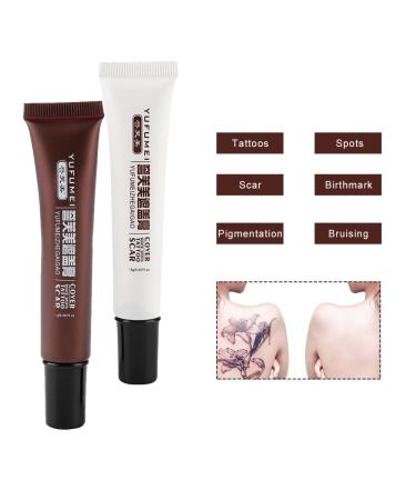 Waterproof Scar & Tattoo Concealer Set for Flawless Coverage - Makeup Primer & Contour Cream - Buy Online on SooperMarket.com