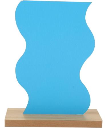 Delicate Irregular Acrylic Makeup Mirror Aesthetic Desktop Mirror with Durable Wooden Base for Men Women Portable Lightweight Cosmetic Mirror for Home Bathroom Travel - Buy Online on SooperMarket.com