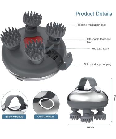 Ankilo Upgraded Electric Hair Scalp Massager with 3 Kneading Modes Portable Head Massager Handheld Waterproof Head Scratcher for Hair Growth Deep Clean and Stress Relax Cat Dog Massager - Buy Online on SooperMarket.com