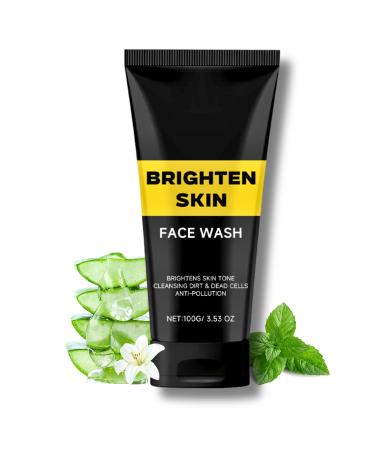 Aloe Vera Mens Face Wash Natural Face Wash with Aloe & Mint Aloe Vera Acne Face Wash Face Wash For Men Exfoliating Face Wash Cream Cleanser For Acne Prone & Oily Skin Face Wash 100g