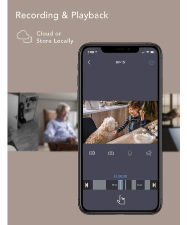 Nooie Smart Baby Monitor WiFi Camera 1080P Indoor Home Security Camera with Alexa Compatibility, Night Vision, 360-degree Motion Tracking - Buy Online on SooperMarket.com