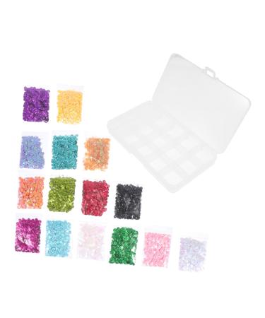 STOBOK 1 Box Decorative Scale Sequins Loose Flat Sequin Rainbow Cup Clothing Items Plastic Dance Costume B 0.5X0.5cm