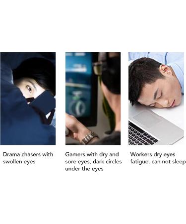 Silicone Heating Eye Cover Temperature Adjustable Customizable Temperature Settings USB Plug in Eye Shade with Ventilation Holes for Eye 360 Light Blocking - Buy Online on SooperMarket.com