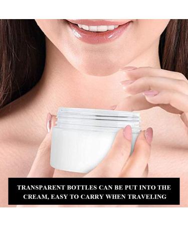 12PCs Clear Mini Plastic Containers - 100ml/80g Empty Small Cans for Creams DIY & Roben Cosmetics - Wide Mouth with Lid - Buy Online on SooperMarket.com