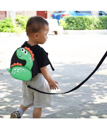 Small Dinosaur Toddler Backpack with Safety Leash | Age 1-2 Years | Green - Buy Online on SooperMarket.com