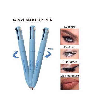 4 in 1 Multi-Function Makeup Pen - Eyebrow Pencil Eyeliner Lip Liner & Highlighter - Waterproof All-in-One Makeup #02 | Shop Internationally - Buy Online on SooperMarket.com