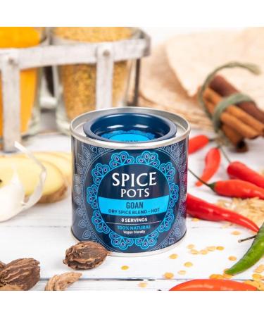 Spice Pots Goan Powder - 100% Natural & Vegan Curry Blend - 40g Pot (8 Servings) - Buy Online on SooperMarket.com