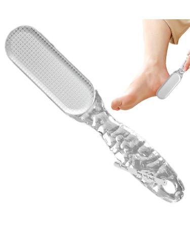 Dranng Foot Scrubber - 2-in-1 Foot Scraper Dead Skin Remover Professional Pedicure Tools Foot Scraper Reduces Calluses and Corns for Feet Hands Body Care Transparent