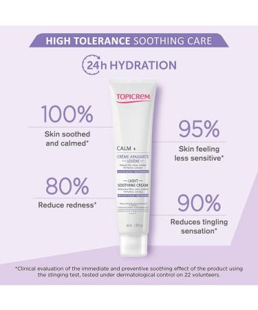 Buy Topicrem CALM+ Light Soothing Cream 40ml - Soothes Sensitive Skin | International Shipping Available - Buy Online on SooperMarket.com