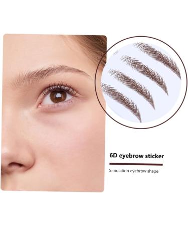 Beavorty 8 Pcs Eyebrow Stickers 6d Hair- Eyebrows Stickers Black Makeup Eyebrow Stencils Tool 3 Proof - Buy Online on SooperMarket.com