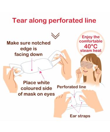 ColdPA 10 Pack Self-Heating Steam Eye Mask for Dry Eyes & Dark Circles - Long Lasting Spa Treatment | Gentle Steam for Better Sleep - Buy Online on SooperMarket.com