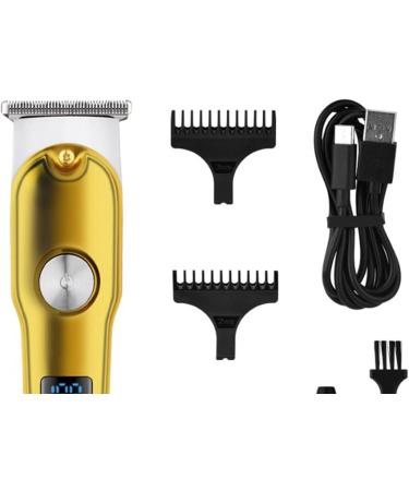 Hair Clipper Cordless Barber Grooming Sets Rechargeable Hair Clipper with Guide Combs Gold Metal Incisive Lightweight Electric Hair Trimmer for Home Use 500mAh - Buy Online on SooperMarket.com